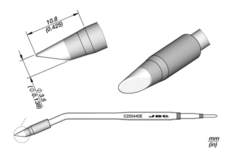 CARTRIDGE BEVEL Ø 3.5 EL S2